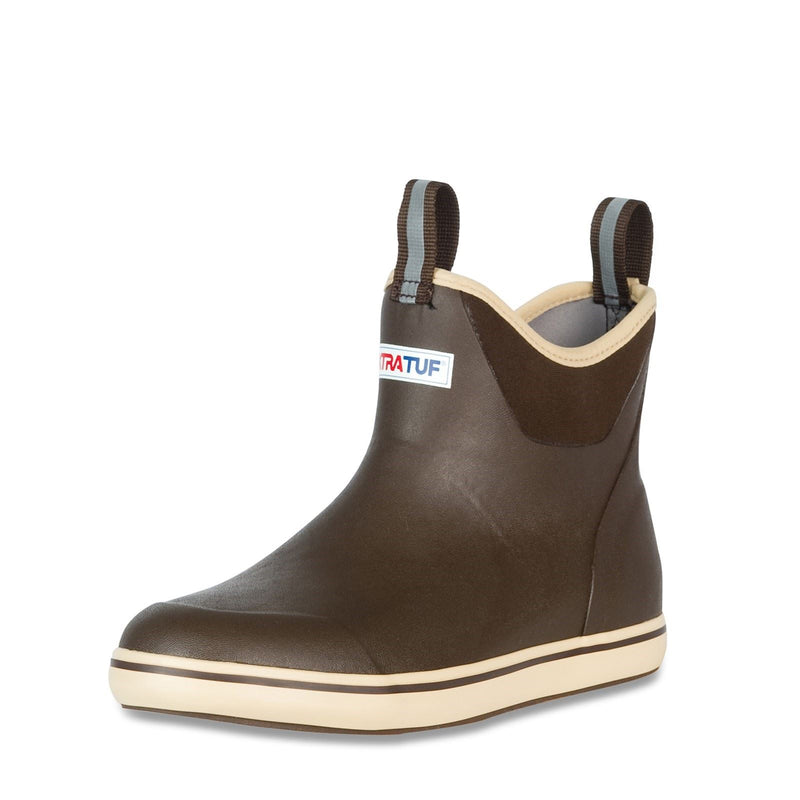 Xtratuf Ankle Deck Rubber Chocolate/Tan Wellington Boots