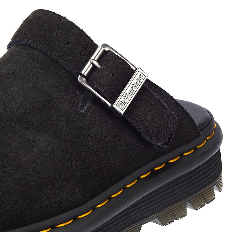 Dr. Martens Zebzag EH Suede Black Mule