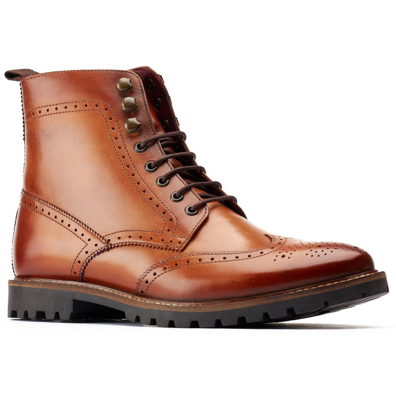 Base London Boone Leather Men's Tan Boots