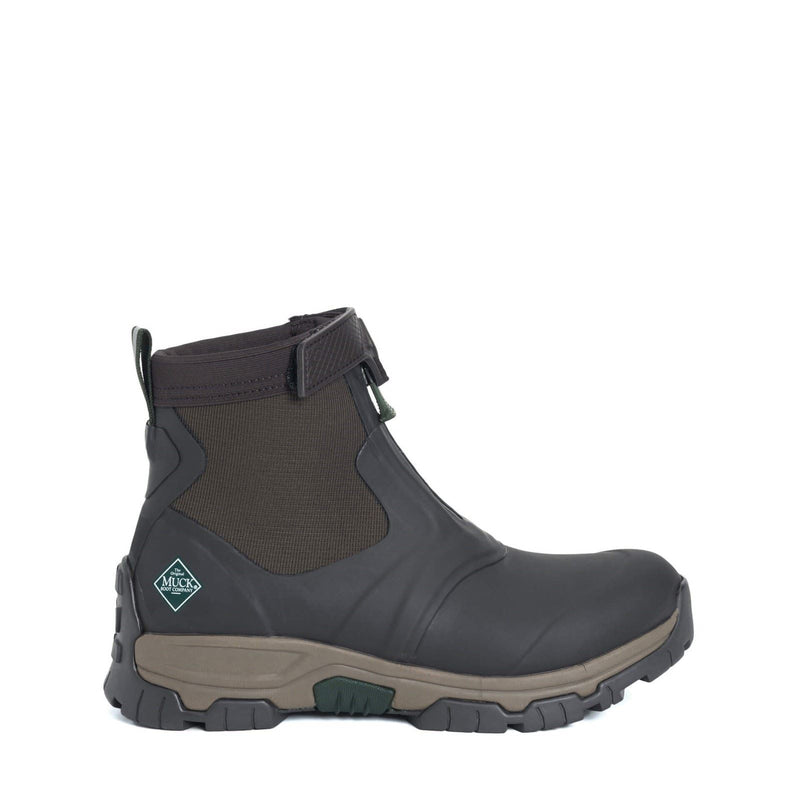 Muck Boots Apex Mid Zip Rubber Dark Brown Wellington Boots