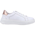 Hush Puppies Camille Leather Women's White Trainers