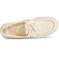 Sperry Bahama Ii Polyester Men's Ivory Lace-Up Shoes