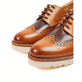 Pod Kortney Leather Women's Tan Multi Brogues Shoes