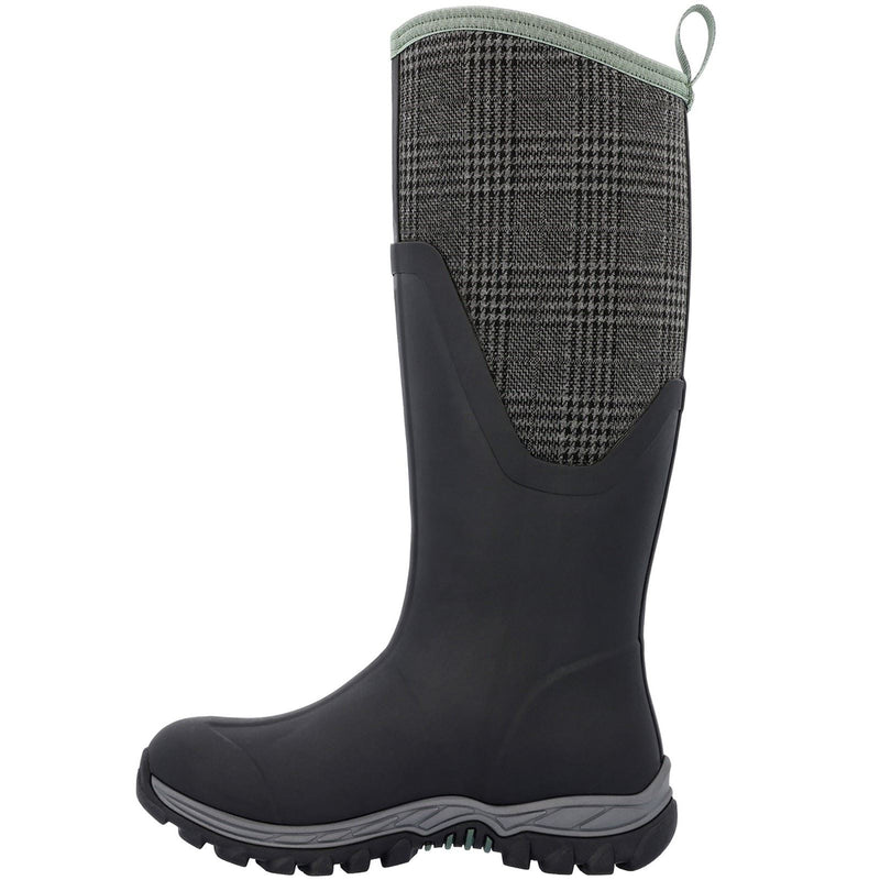 Muck Boots Arctic Sport II Tall Rubber Black/Plaid Wellington Boots