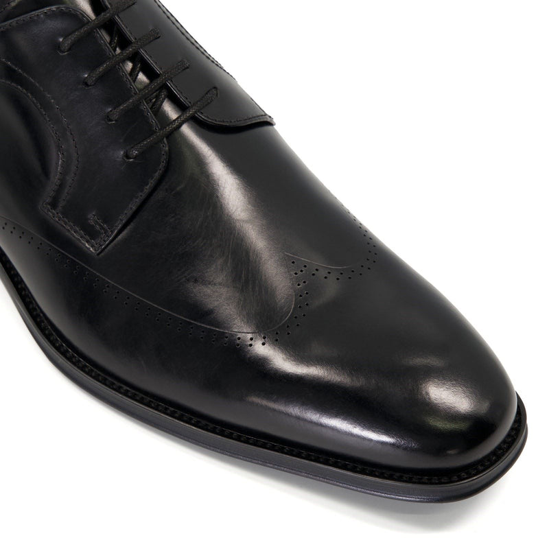 Dune Sheath Leather Men's Black Oxford Shoes