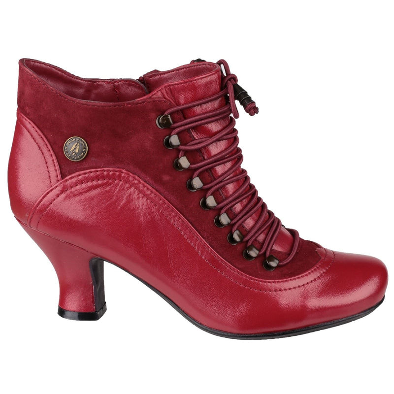 Hush Puppies Vivianna Leather Women's Red Boots