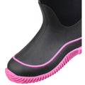 Muck Boots Hale Rubber Black/Pink Wellington Boots