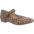 Hush Puppies Melissa Strap Suede Women's Leopard Flats