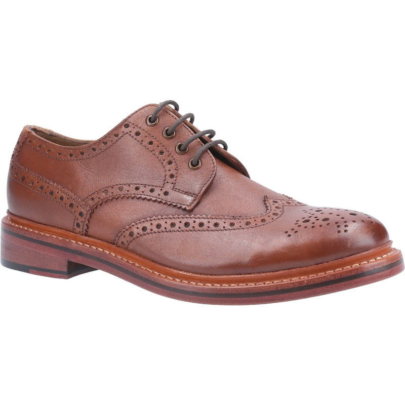 Cotswold Quenington Leather Men's Brown Lace-Up Shoes