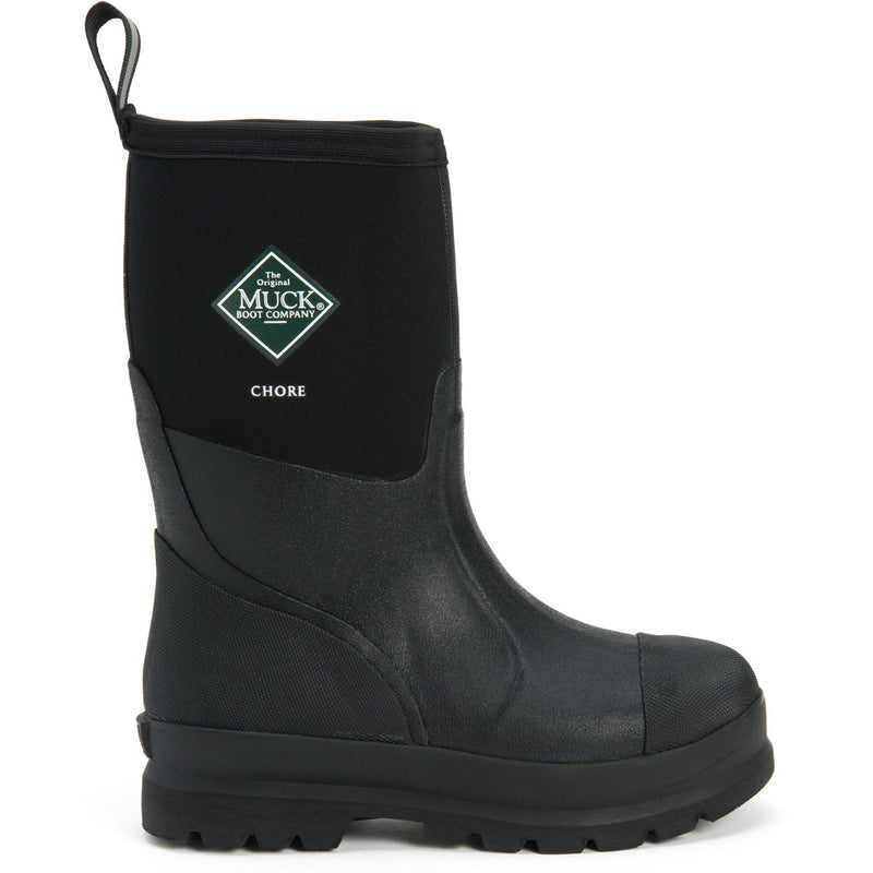 Muck Boots Chore Classic Mid Neoprene Black Wellington Boots