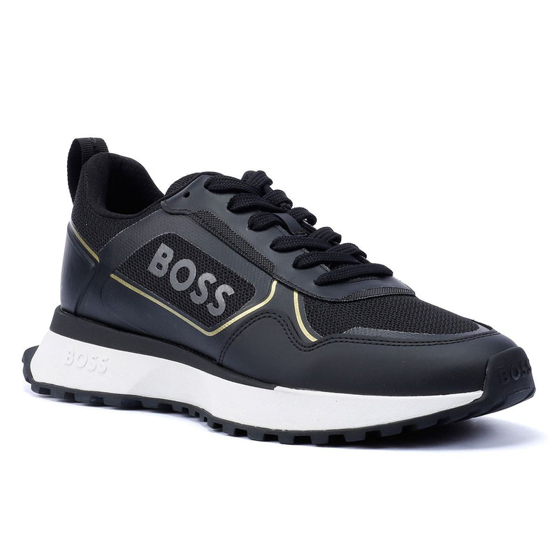 Boss Jonah Runn Men's Black/Gold Trainers