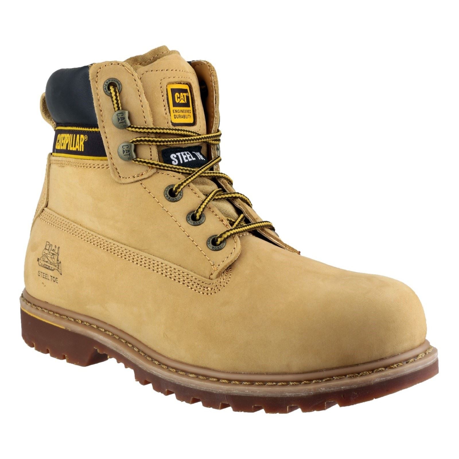 Caterpillar Holton S3 Leather Honey Safety Boots