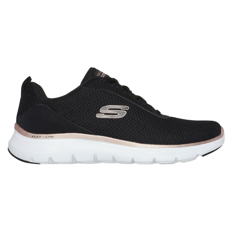 Skechers Flex Appeal 5.0 Uptake Textile Women's Black/Rose Gold Trainers