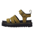 Dr. Martens Blaire Tumbled Nubuck Muted Women's Olive Sandals