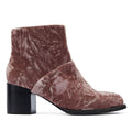 Shoe The Bear Ceci Velvet Deep Blush Women's Brown Boots