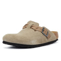 Birkenstock Boston Braided Women's Taupe Suede Clogs