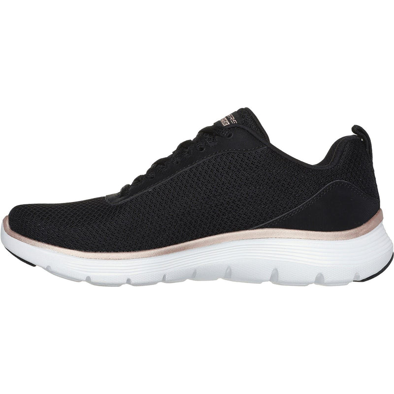 Skechers Flex Appeal 5.0 Uptake Textile Women's Black/Rose Gold Trainers