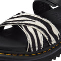 Dr. Martens Voss II Athena Hair On Zebra Women's Black/White Sandals