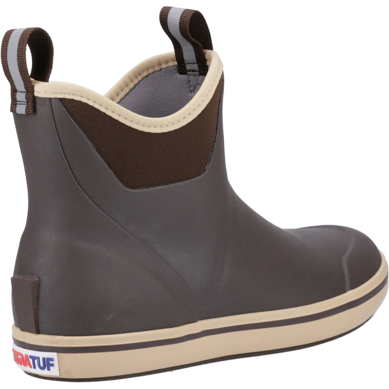 Xtratuf Ankle Deck Rubber Chocolate/Tan Wellington Boots