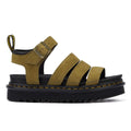 Dr. Martens Blaire Tumbled Nubuck Muted Women's Olive Sandals
