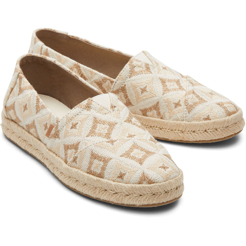 TOMS Alpargata Rope 2.0 Polyester Women's Natural Geo Espadrilles