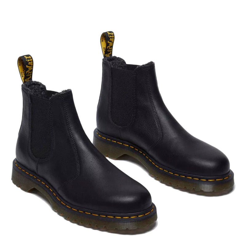 Dr. Martens 2976 WL Grizzly Leather Black Boots