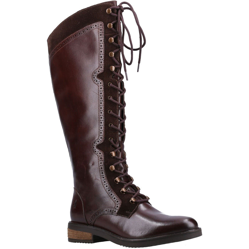 Hush Puppies Rudy Leather And Suede Women's Brown Boots