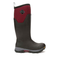 Muck Boots Arctic Ice Tall Rubber Black/Maroon Wellington Boots