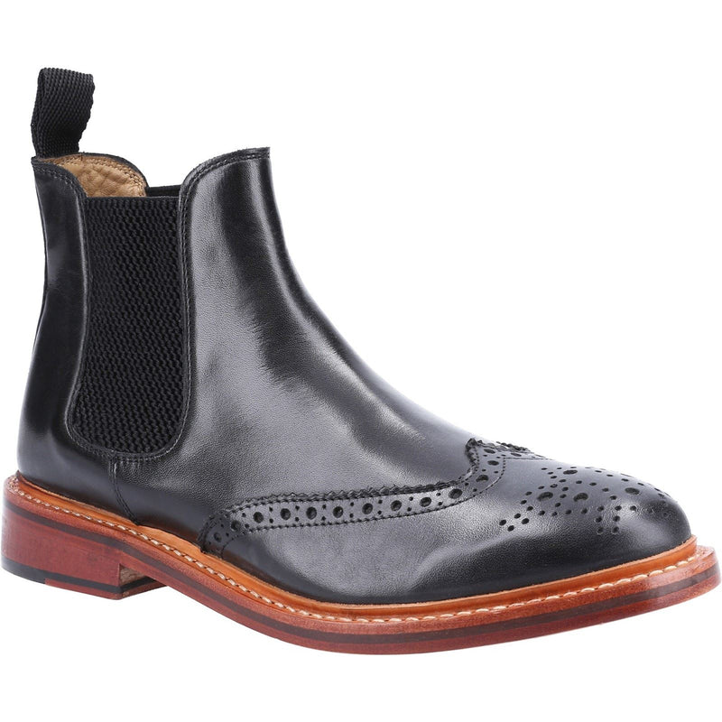 Cotswold Siddington Leather Men's Black Boots