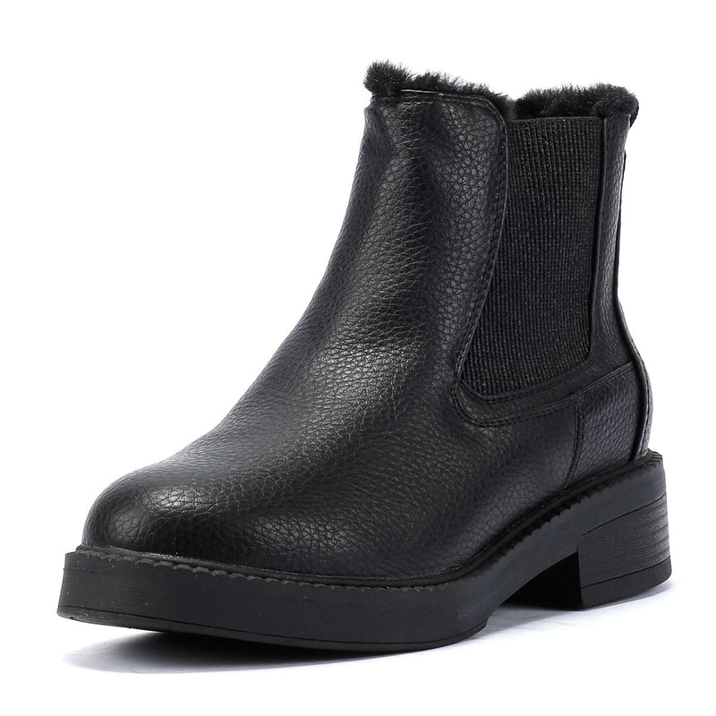 Blowfish Malibu Vera Cozy Faux Leather Women's Black Boots