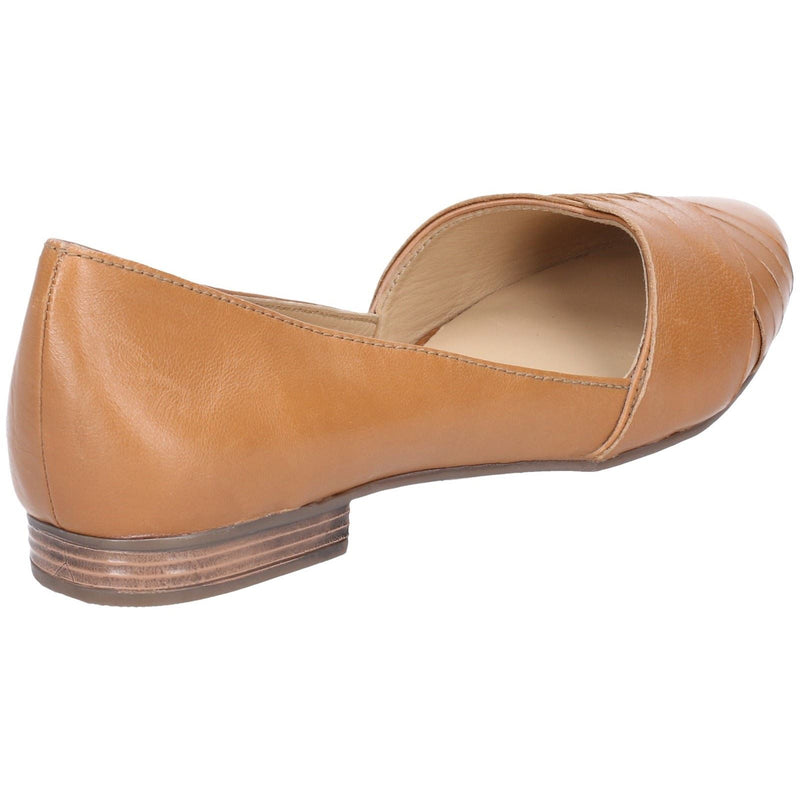 Hush Puppies Marley Ballerina Leather Women's Tan Flats