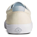 Sperry Striper II CVO SeaCycled Salt-Washed Twill Uppers Men's Ivory Trainers