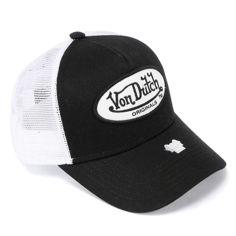 Von Dutch Trucker Boston Cotton Black/White Caps