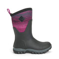 Muck Boots Arctic Sport Mid Rubber Black/Magenta Wellington Boots