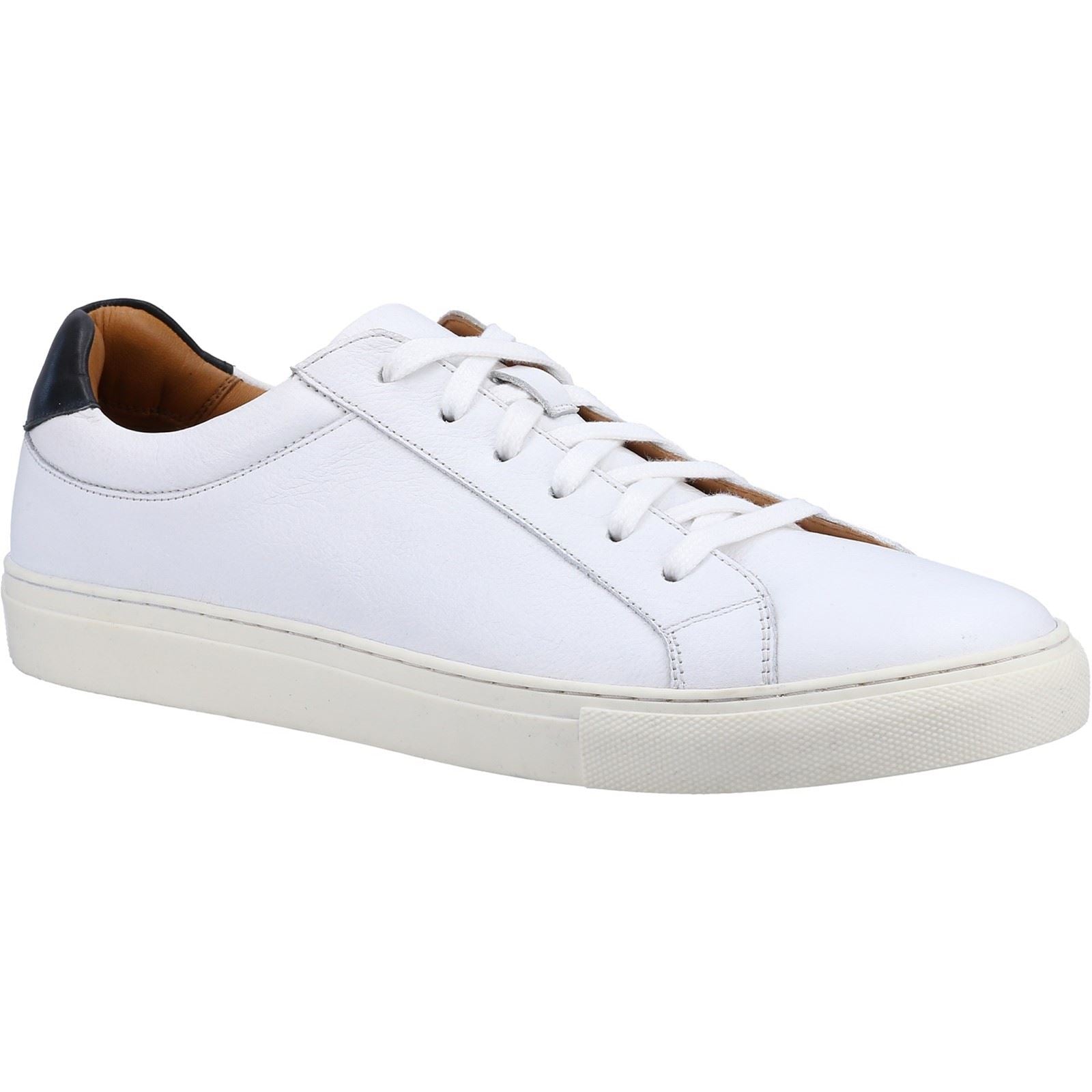 Hush Puppies Colton Leather Men's White Trainers