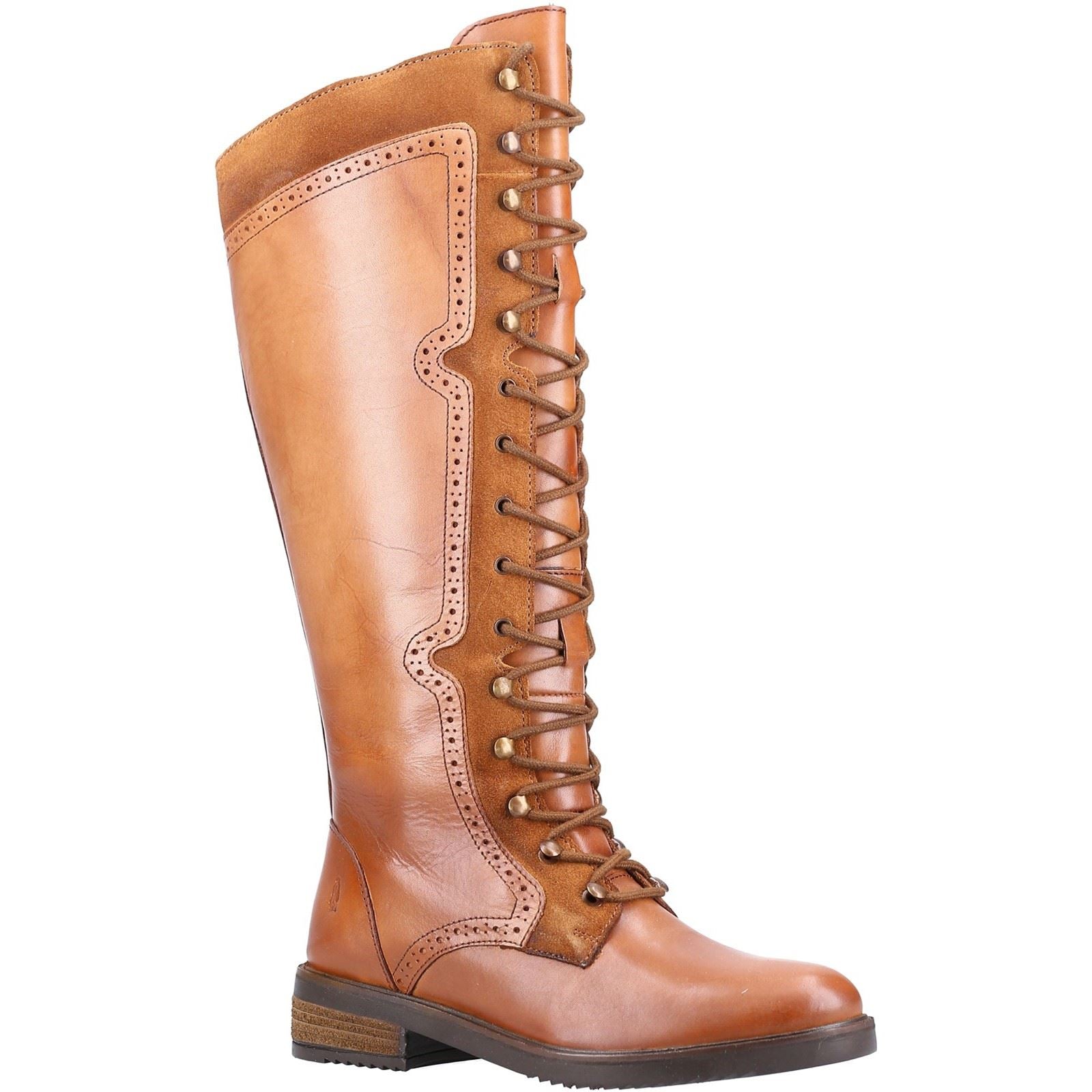 Hush Puppies Rudy Leather And Suede Women's Tan Boots