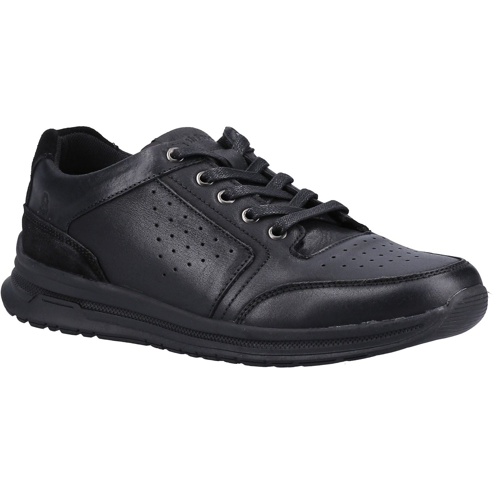 Hush Puppies Joseph Leather Men's Black Leather Lace-Up Shoes