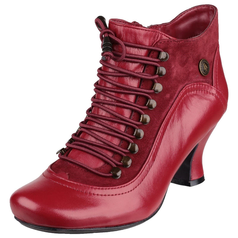 Hush Puppies Vivianna Leather Women's Red Boots