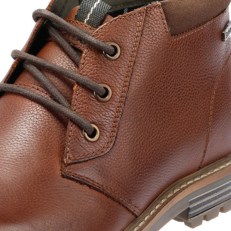 Barbour Boulder Leather Men's Teak Boots