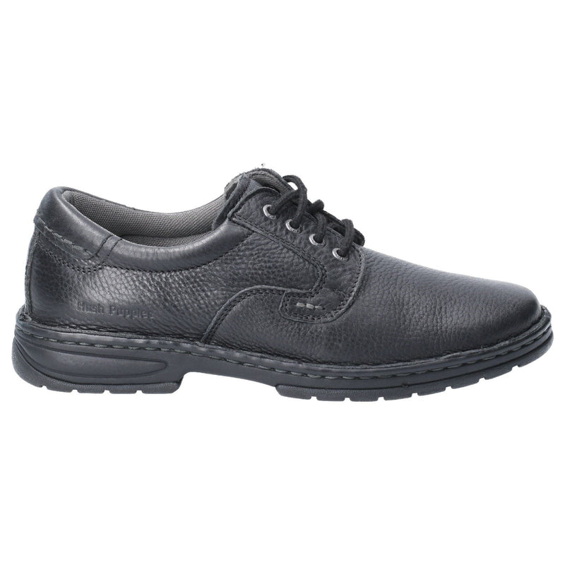 Hush Puppies Outlaw II Leather Men's Black Lace-Up Shoes