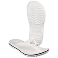 Crocs Crocband Flip Croslite Rubber White Slippers