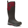 Muck Boots Arctic Ice Tall Rubber Black/Maroon Wellington Boots