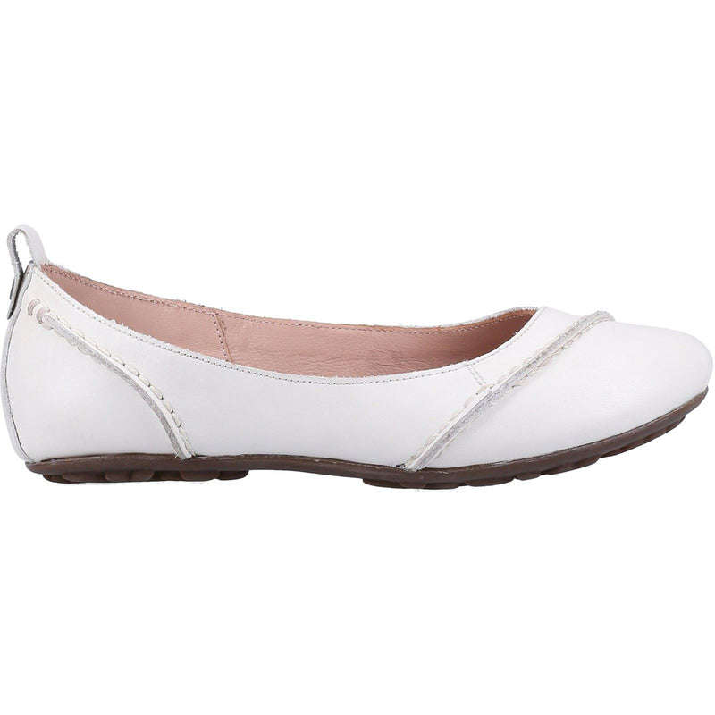 Hush Puppies Janessa Leather Women's White Flats