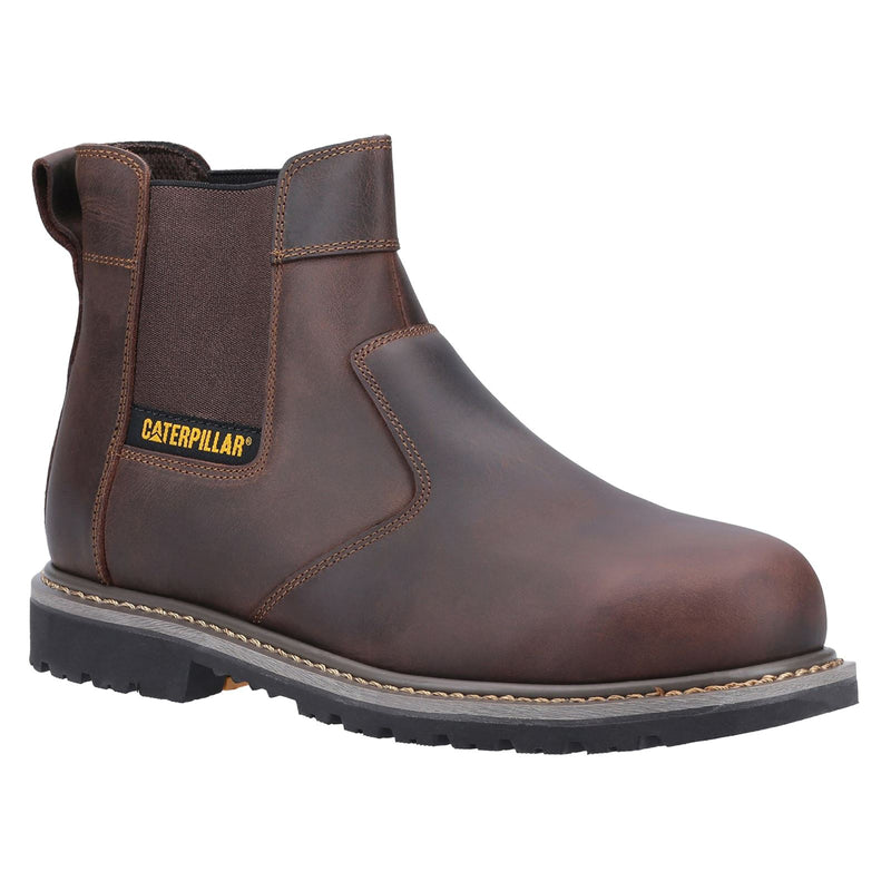 Caterpillar Powerplant Dealer Nubuck Brown Safety Boots