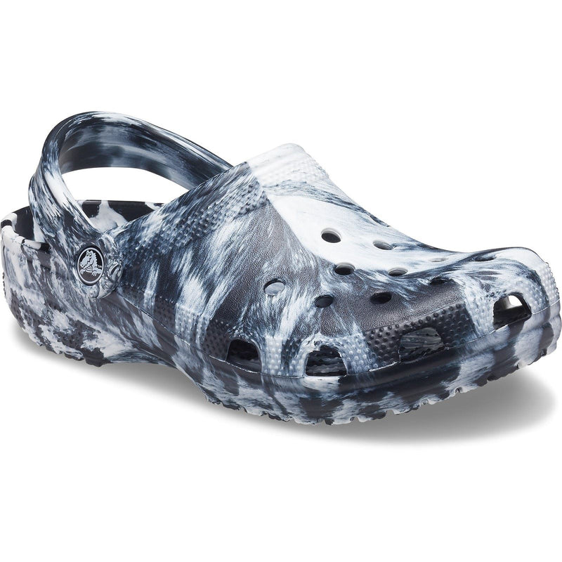 Crocs Marble Thermoplastic White/Black Clogs