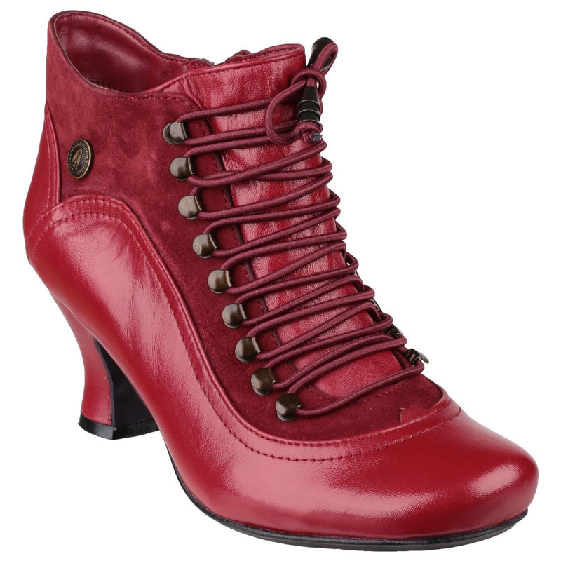 Hush Puppies Vivianna Leather Women's Red Boots