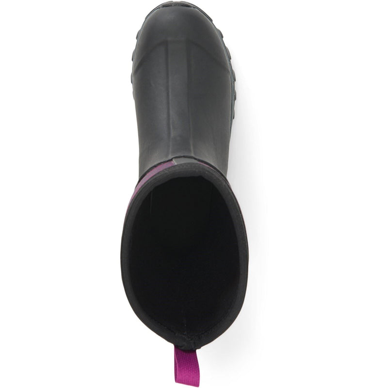 Muck Boots Arctic Sport Mid Rubber Black/Magenta Wellington Boots