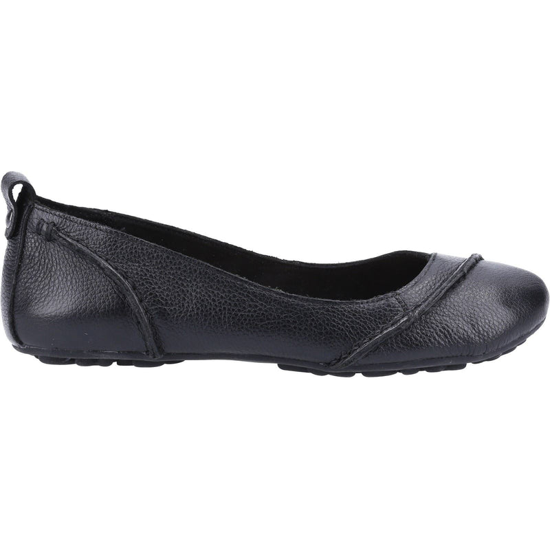 Hush Puppies Janessa Leather Women's Black Flats