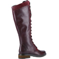 Hush Puppies Rudy Leather And Suede Women's Burgundy Boots