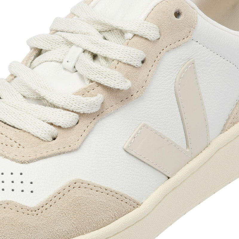 Veja V-90 Leather Women's White/Pierre/Steel Trainers